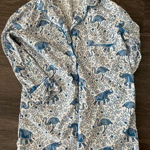 Printfresh sleep shirt blue flamenco print size xs worn once!